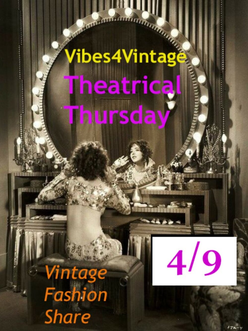 4/9 Theatrical Thursday Vintage Fashion Share